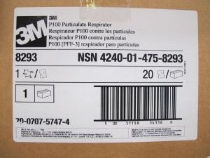 (320) 3M RESPIRATORS, DISPOSABLE TYPE, DUST FUMES AND MISTS KIND. . LOADING & HANDLING FEE $15-4220